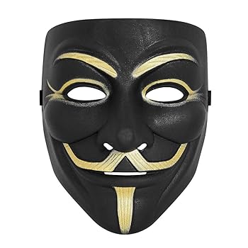 v for vendetta 公式レプリカマスク Hacker Mask for Costume V Vendetta Mask Anonymous 2 Pack